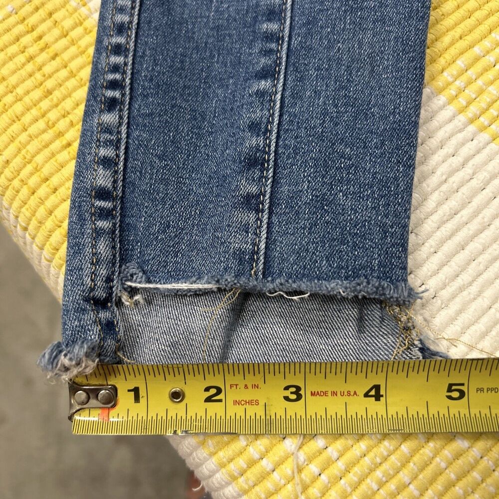 AG Jeans Farrah Ankle - High Rise Skinny Patch Blue Size 29 - Picture 12 of 13